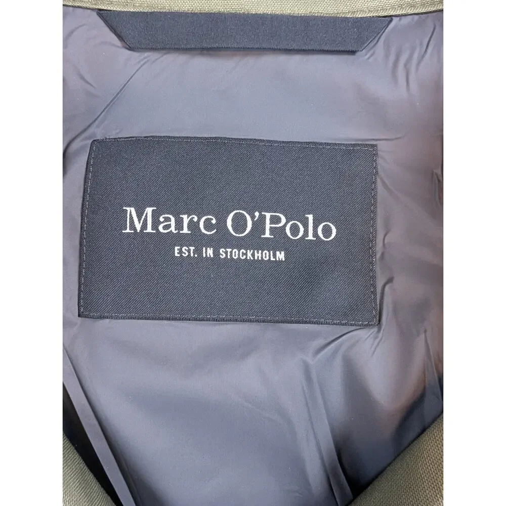 Mens Marc O' Polo Green Bomber Jacket XXL Organic Cotton Zip Euro Minimal